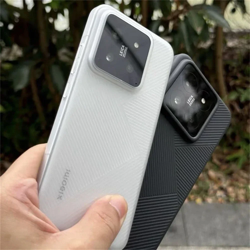 Geometric Matte Clear Stripe Slim Silicone Phone Case - Simple & Stylish Bumper Design