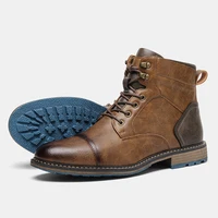 Retro Men Boots Outdoor Casual Fashion Men Ankle Boots - Image 4