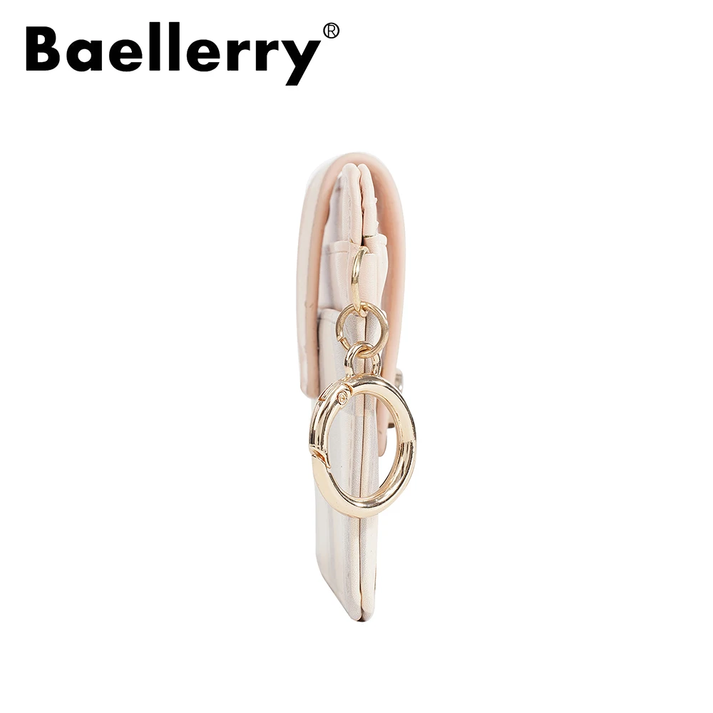 Baellerry Patterned Card Holder for Men, Multi Card Wallet with Id Window & Coin Pocket, Stylish Geometric RFID Blocking Metal M