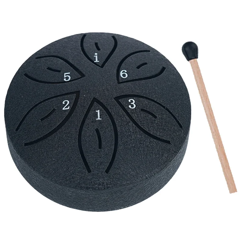 Children's musical instrument Orff toy handicraft mini ethereal drum 3-inch 6-tone portable drum pocket rain