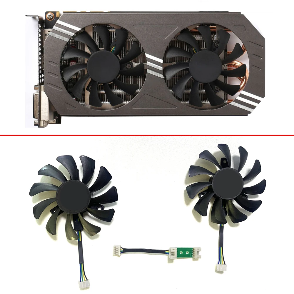 Substituição do Ventilador Refrigerador para Zotac Geforce Placa Gráfica Ventilador de Refrigeração Novidades Ga81s2u 75 mm Gtx970