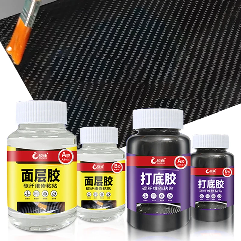 Kit Réparation Fibre Carbone Kittape2 - Ruban + Résine Pour Sports Et DIY
