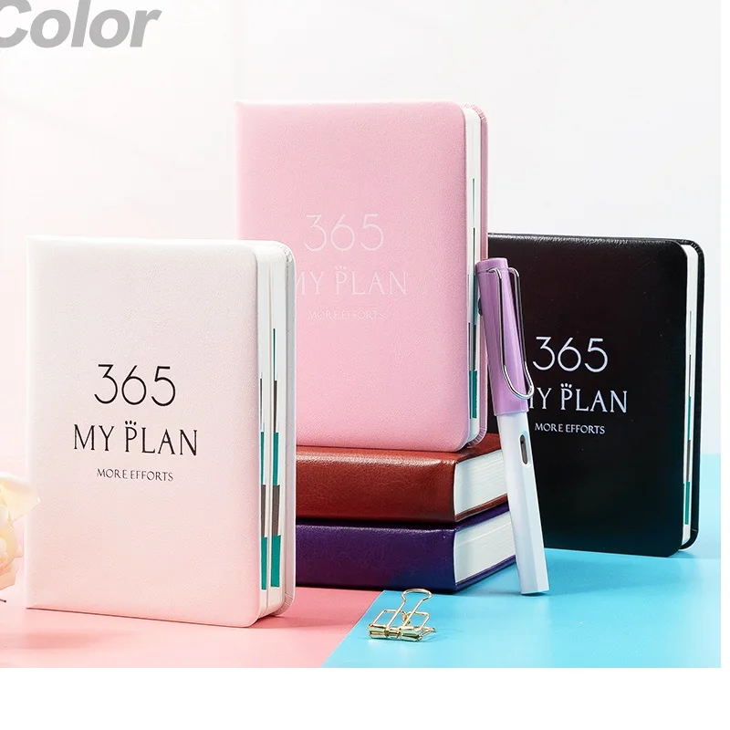 365 My Plan Agenda Book Notebook Student Plan Notebook Pocket Simple Portable Daily Agenda Planner Organizer