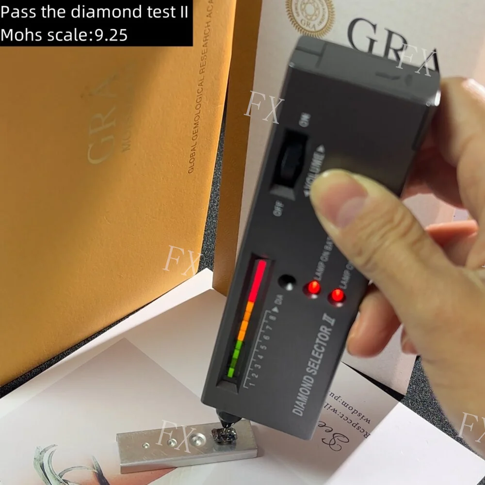 synthetic Moissanite Stone Beads with GRA Certificate Loose Gray Color Radiant Cut  Free Shipping  for Women Jewelry Ring Making