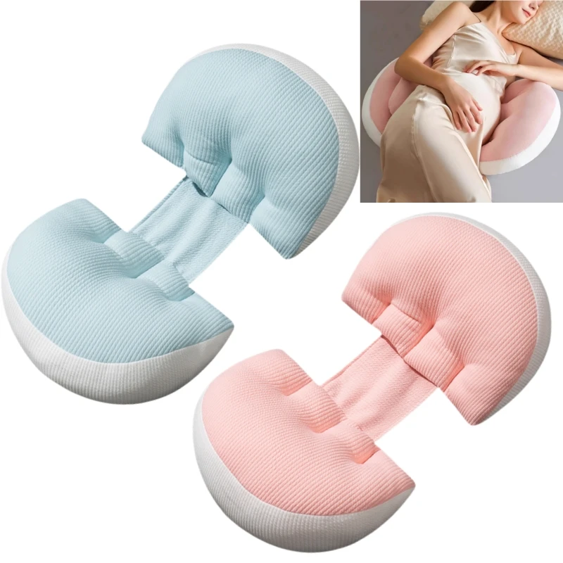 Ergonomic Maternity Pillow U-Shaped Pregnancy Support Cushion with Lumbar Protection for Belly & Back Relief Pregnant Women Care