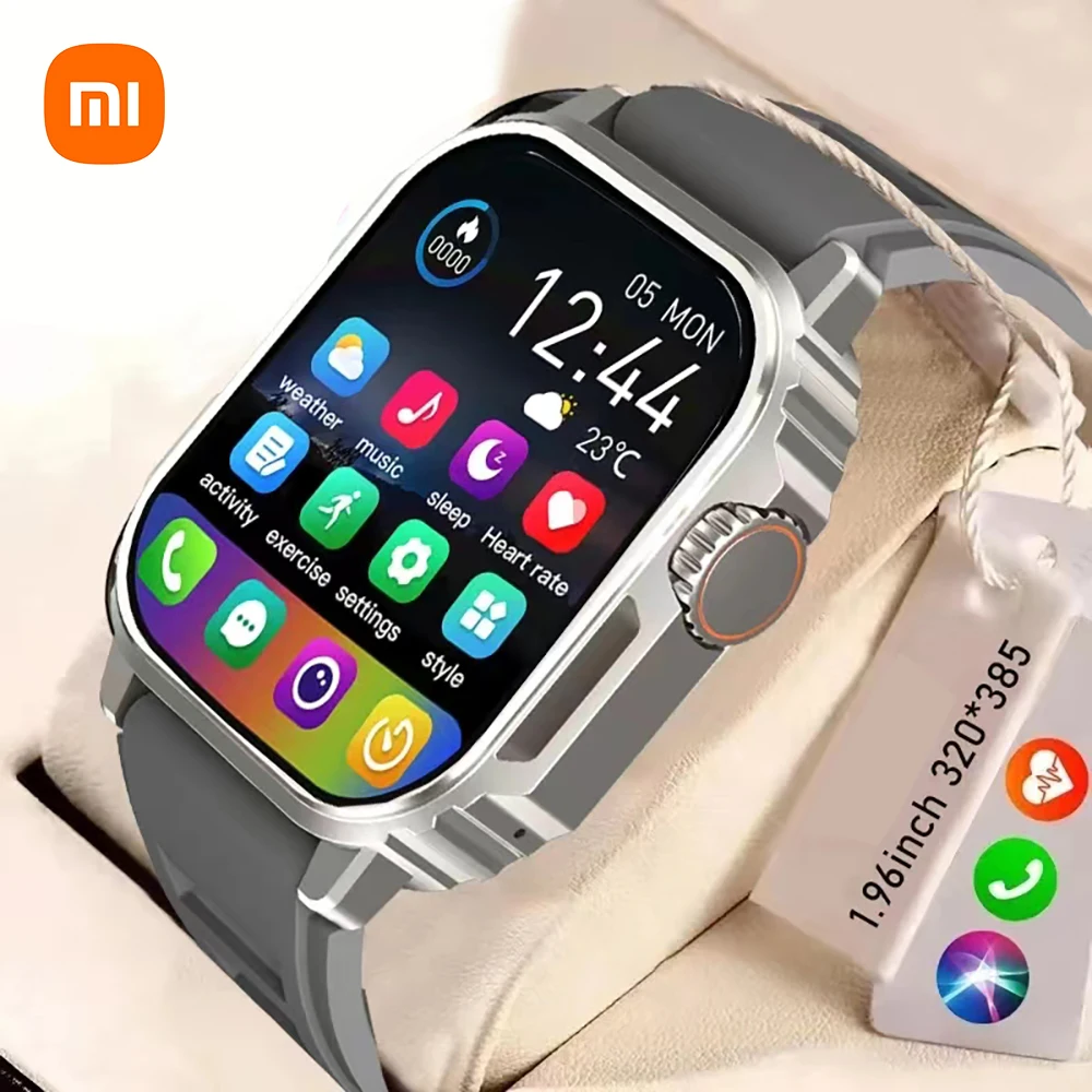 Xiaomi Mijia 2024 Military Outdoor Smart Watch Men Amoled Screen Compass Siri Voice Gps Motion Path Bluetooth Call Smart Watch