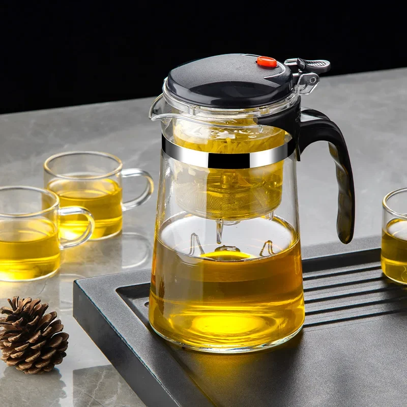 Heat Resistant Glass Teapot Puer Kettle Tea Infuser Filter High Borosilicate Heatable Chinese Gung Fu Teawear