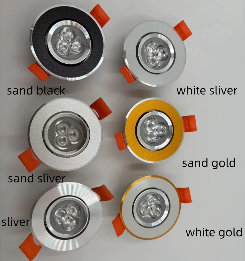 LED embedded spotlights with adjustable dimming for household ceiling and tube lights led spotlight