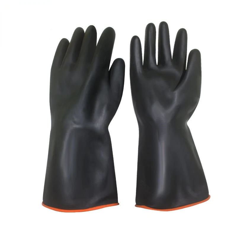 acid proof rubber hand gloves