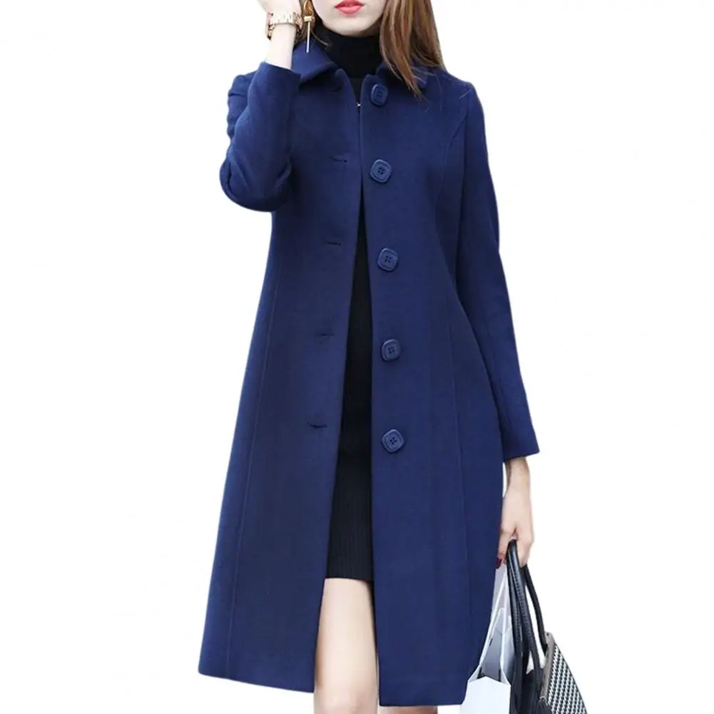 Winter Jacket Trendy Plus Size Thermal Lady Jacket Outwear Women Coat  Lapel Thermal Wool Coat for Shopping images - 6