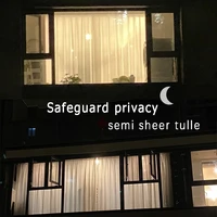 Soft White Voile Sheer Curtains For Living Room Window Solid Color Tulle Curtain For Bedroom Wedding Drapes Home Decor Customize 4