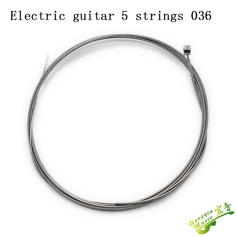 Premium Brass Guitar String Replacement for Electric and Acoustic Guitars (Set of 6)