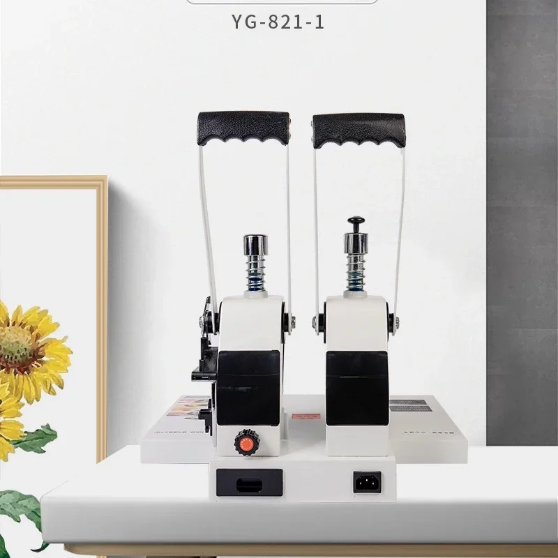 YG-821-1 수동 플라스틱 튜브 프레스 바인딩 기계, 금융 문서 파일, A4 용지 바인더, 펀칭 머신