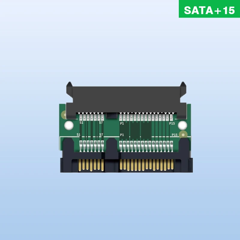 

SATA 7 + 15 штекер-гнездо жесткий диск SATA 22-контактный адаптер Высокоскоростная передача