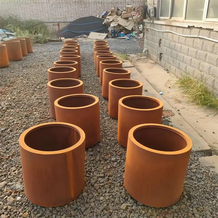 Corten Steel Serenity Planter 4