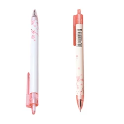 Stylos à pression à Gel H05B de 0.5mm, 2 paquets, jolis stylos à encre noire pour écriture, journal intime, prise de Notes 