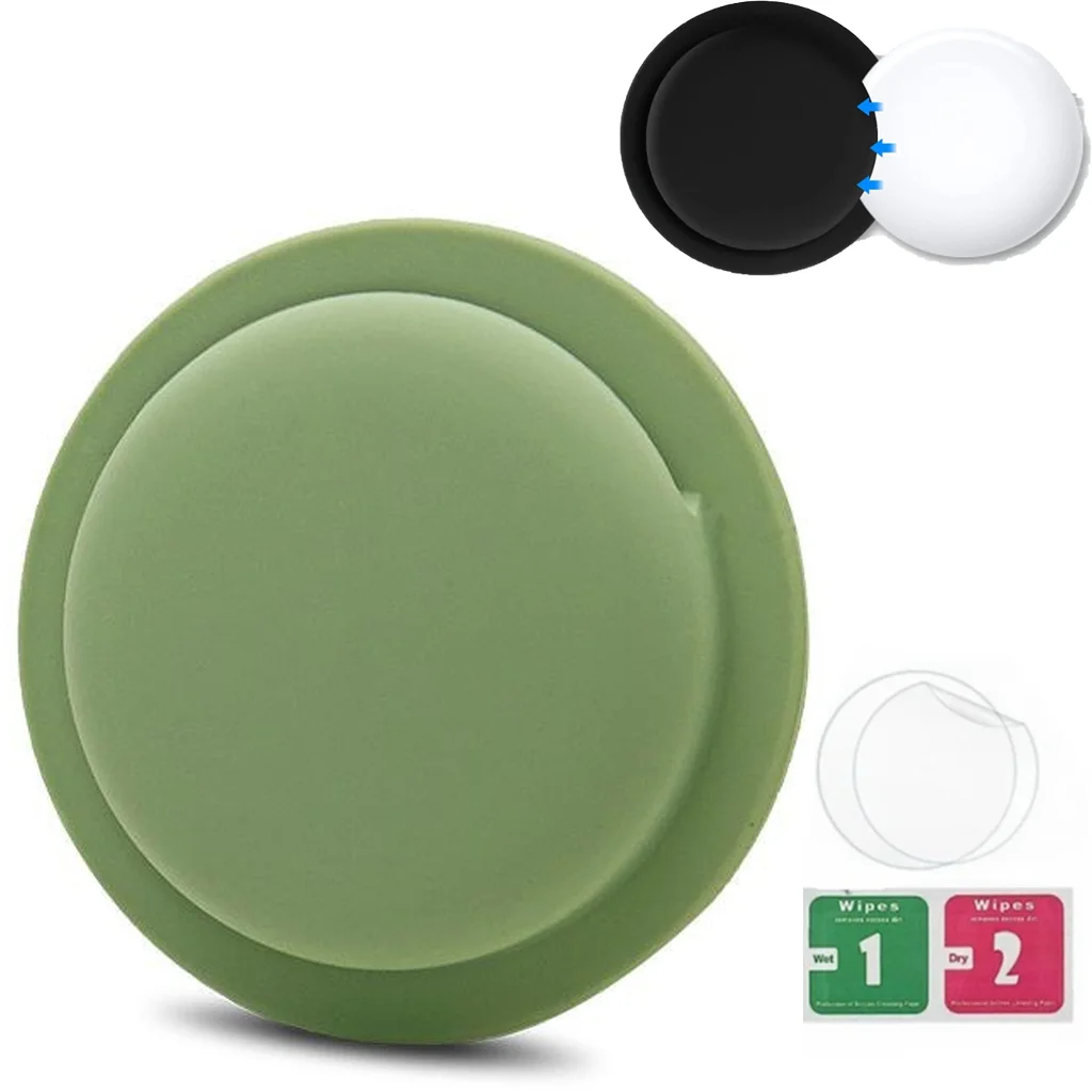 Magnetic Silicone AirTag Holder with Adhesive Sticker