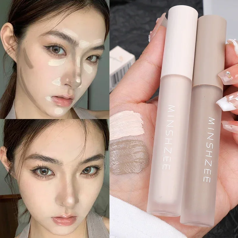 

Matte Contouring Bronzer Stick Waterproof Grey Brown Nose Shadow Brightening Face Highlighter Pen Concealer Creams Facial Makeup
