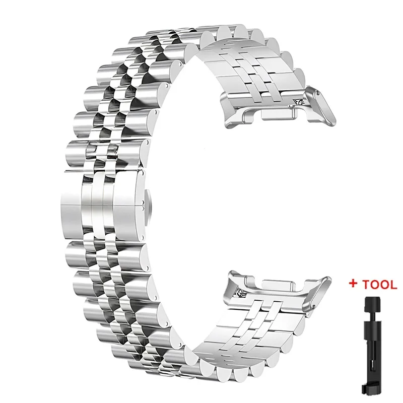Elegant Stainless Steel Metal Watch Strap Bracelet