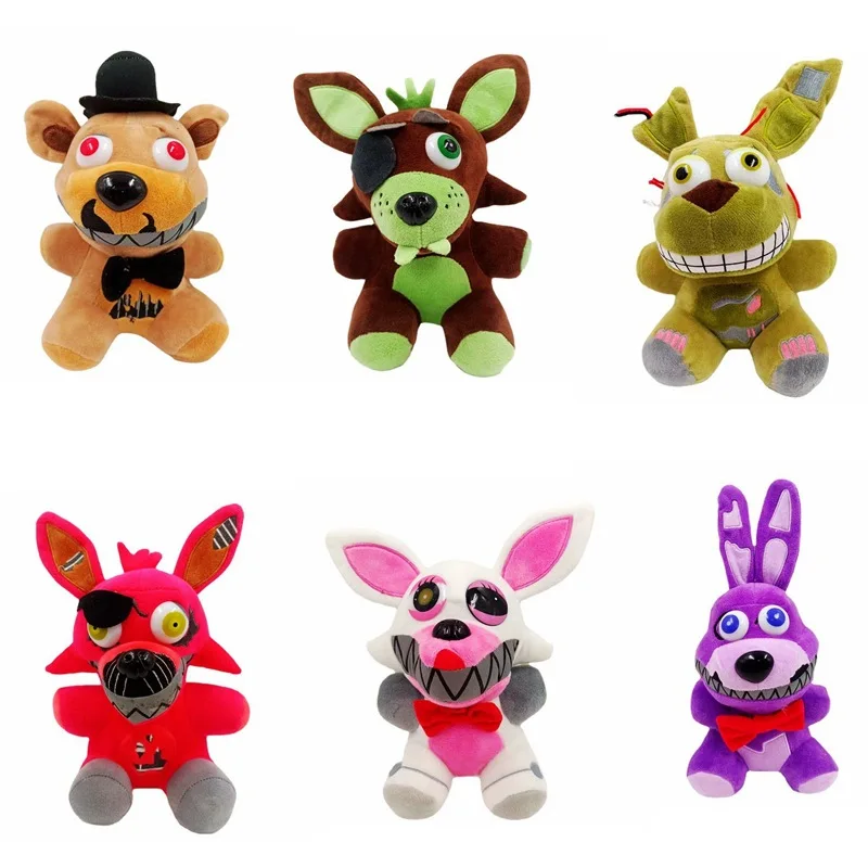 18cm FNAF Plush Toys Kawaii Freddys Animal Foxy Bonnie Bear Ribbit Stuffed  Plush Toys In Stock Plush Birthday Gift for Kids - AliExpress