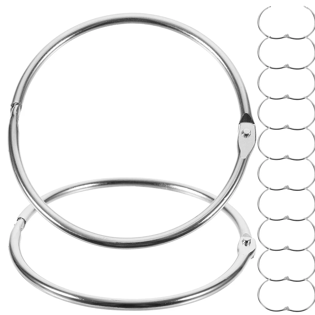 

12 шт., металлические кольца для ключей
