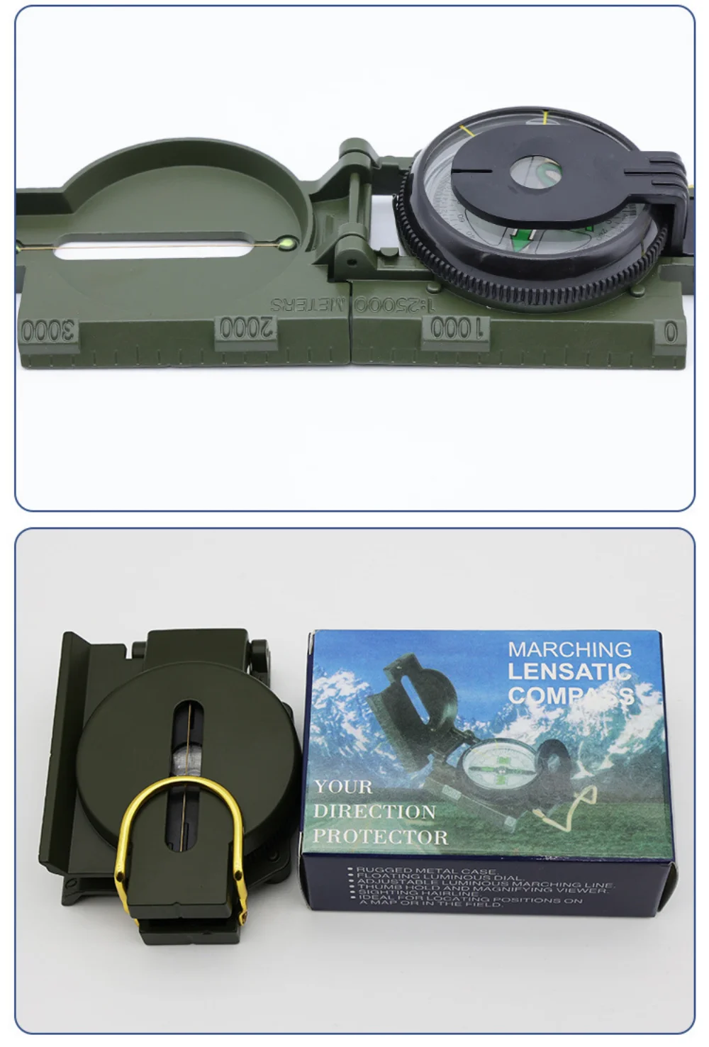 Waterproof Metal Hiking Compass 4