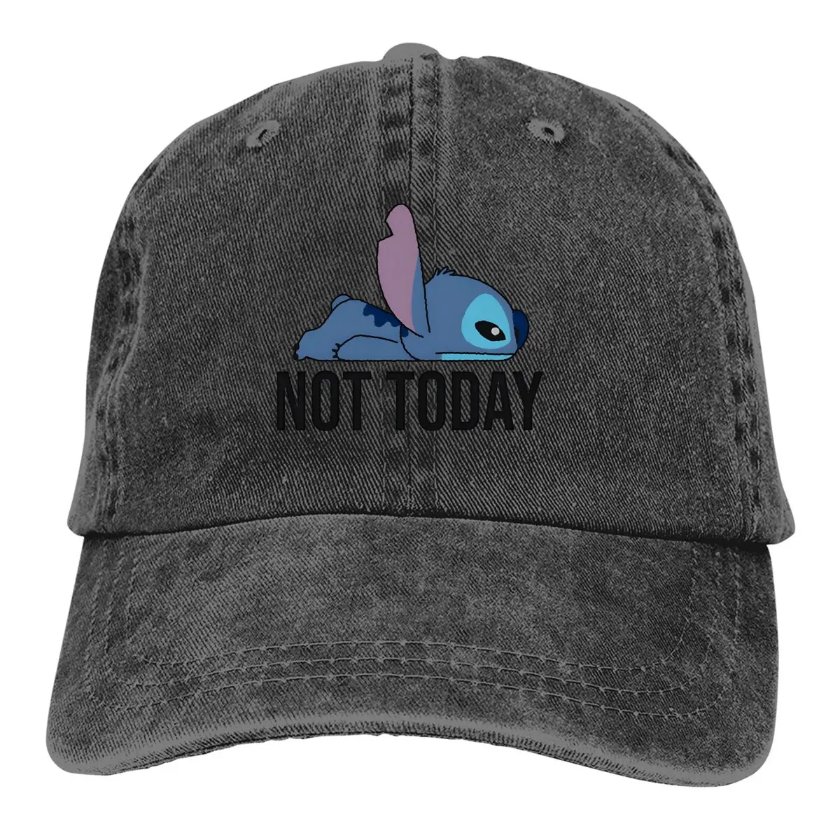

Not Today Mood Adult Summer Cap Sun Visor Hip Hop Caps Lilo-Stitches Anime Cowboy Hat Peaked Hats
