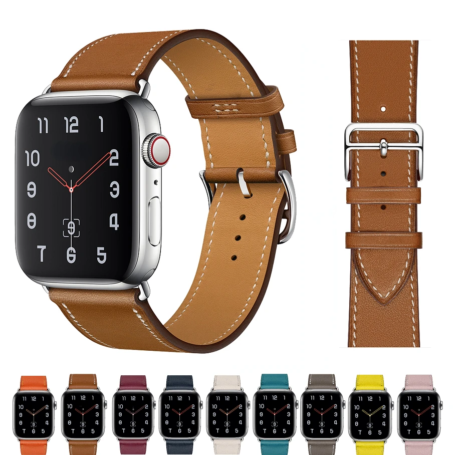 

Leather strap For Apple watch Ultra 49mm 8 7 45mm 41mm smart watch high-end bracelet wristband For iwatch 6 5 4 3 2 SE 44mm 42mm