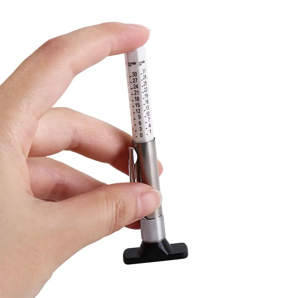 25mm Color Coded Mark Accurate Two-Sided Depth Gauge Tyre Tread Tire Ruler Measuring Pen tyre tread depth gauge