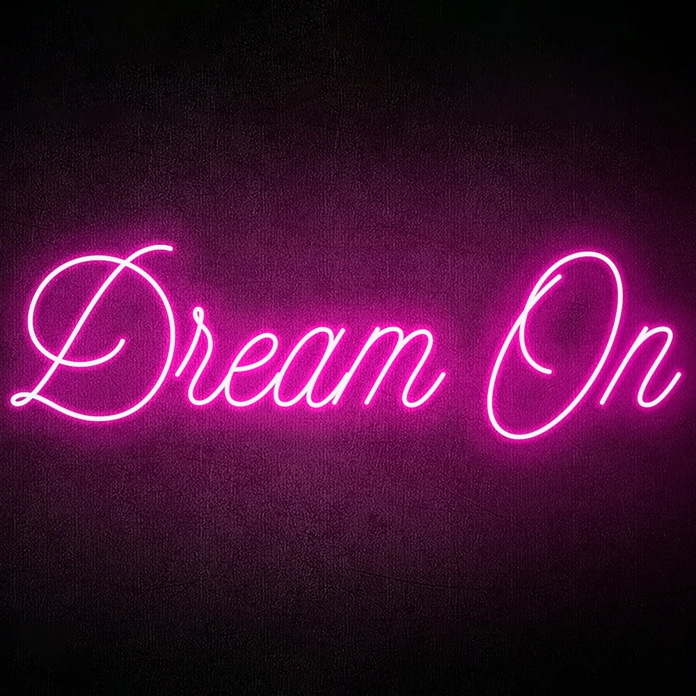 Dream on neon sign,Dream on neon light,Dream on sign,Neon sign bedroom