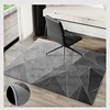 Modern Rectangular chair mat for bedroom study Antiskid Printed Carpet living room Geometric room decor area rugs Grey series 1