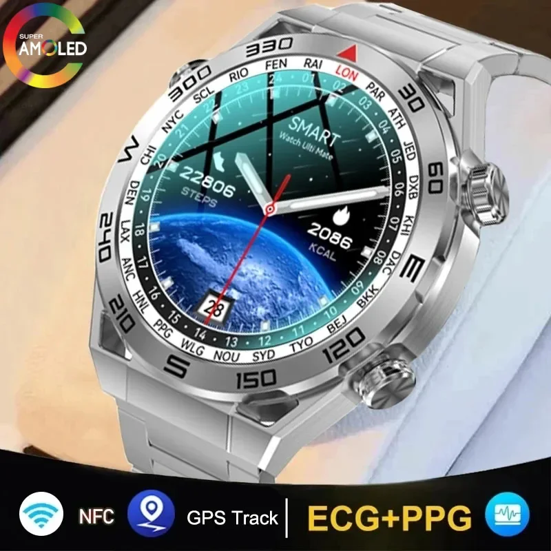 

2024 NEW GPS NFC Smartwatch for Huawei Watch DT-Ultra Men Women AI Voice Assistant HD Bluetooth Call 360mAh Smart Watch for IOS