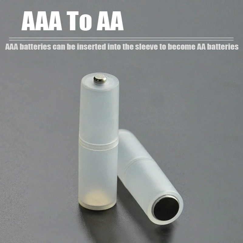 높은 인성 플라스틱 쉘 AAA AA 건전지 리튬 이온 변환기 휴대용 배터리 홀더 케이스 스위처 배터리 보관함