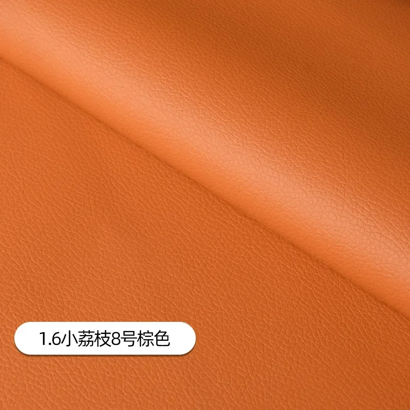 Luxurious Litchi Pattern Leather Fabric – Premium Upholstery Material for Car Interiors, Bags, Chairs, and DIY Projects – Waterproof and Durable, Sold Per Meter