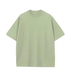 Personalized Custom Design White Men's T-Shirt - Create Your Own Unique Style - 5XL (Light Green)