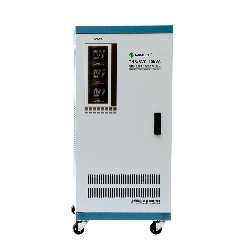 

MINGCH Three-Phase Tns Svc 20kva three phase voltage stabilizer 30kva 40kva 50kva three phase 60 kva voltage stabilizer