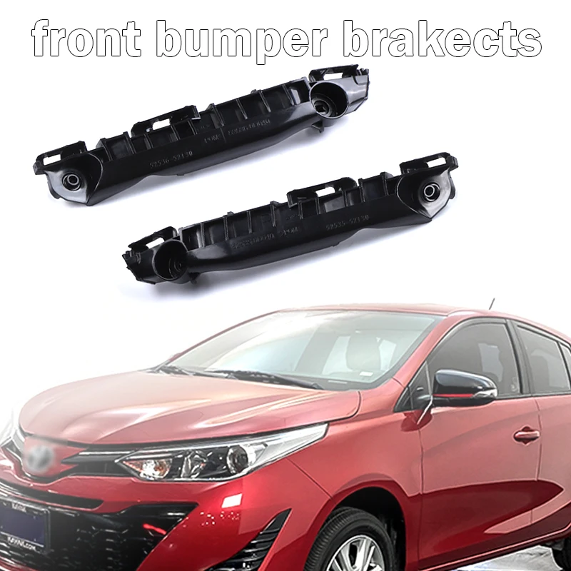 Soporte Parachoques Delantero Para Toyota Yaris 2012-2014 - Juego De 2 Piezas ABS, Números OEM 5253652080 Y 5253552110