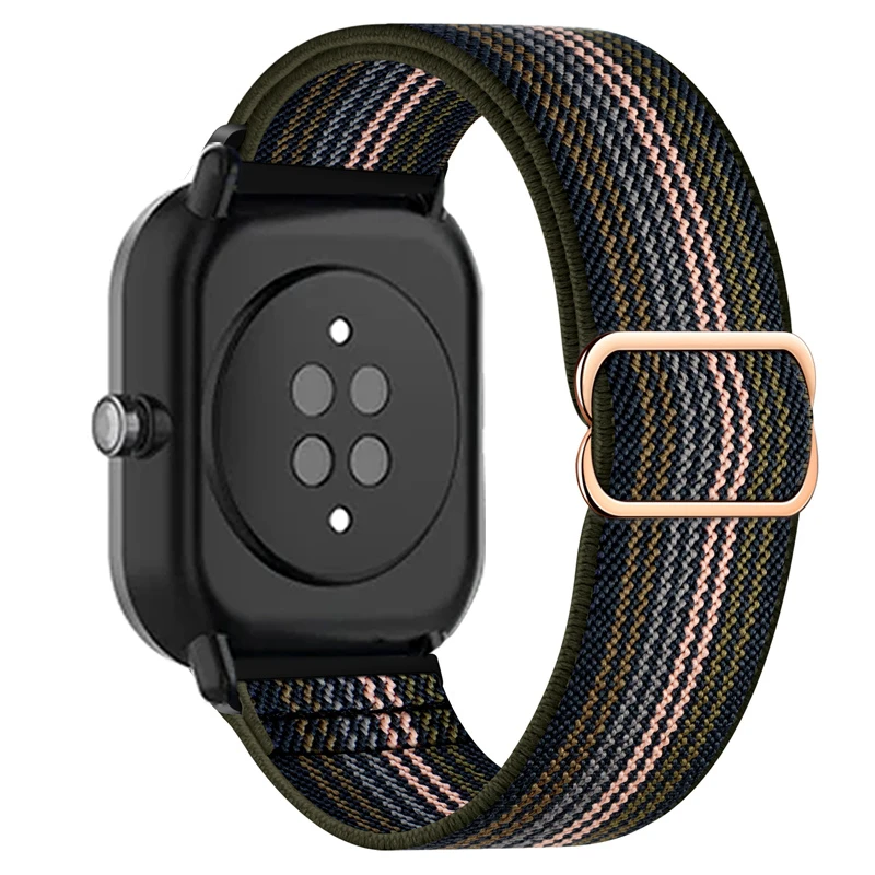 20MM 22MM Band For Amazfit GTS 4/2/2e/3/GTS2 Mini/GTR/4/3/Pro/GTR2/42mm/stratos  Nylon Elastic Watch Bracelet Amazfit bip 3 strap - AliExpress