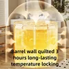 Folding Bath Bucket Adult Full Body Bath Tub Household Swimming for Children 70CM Quick-opening Bracket-free PVC Material 4