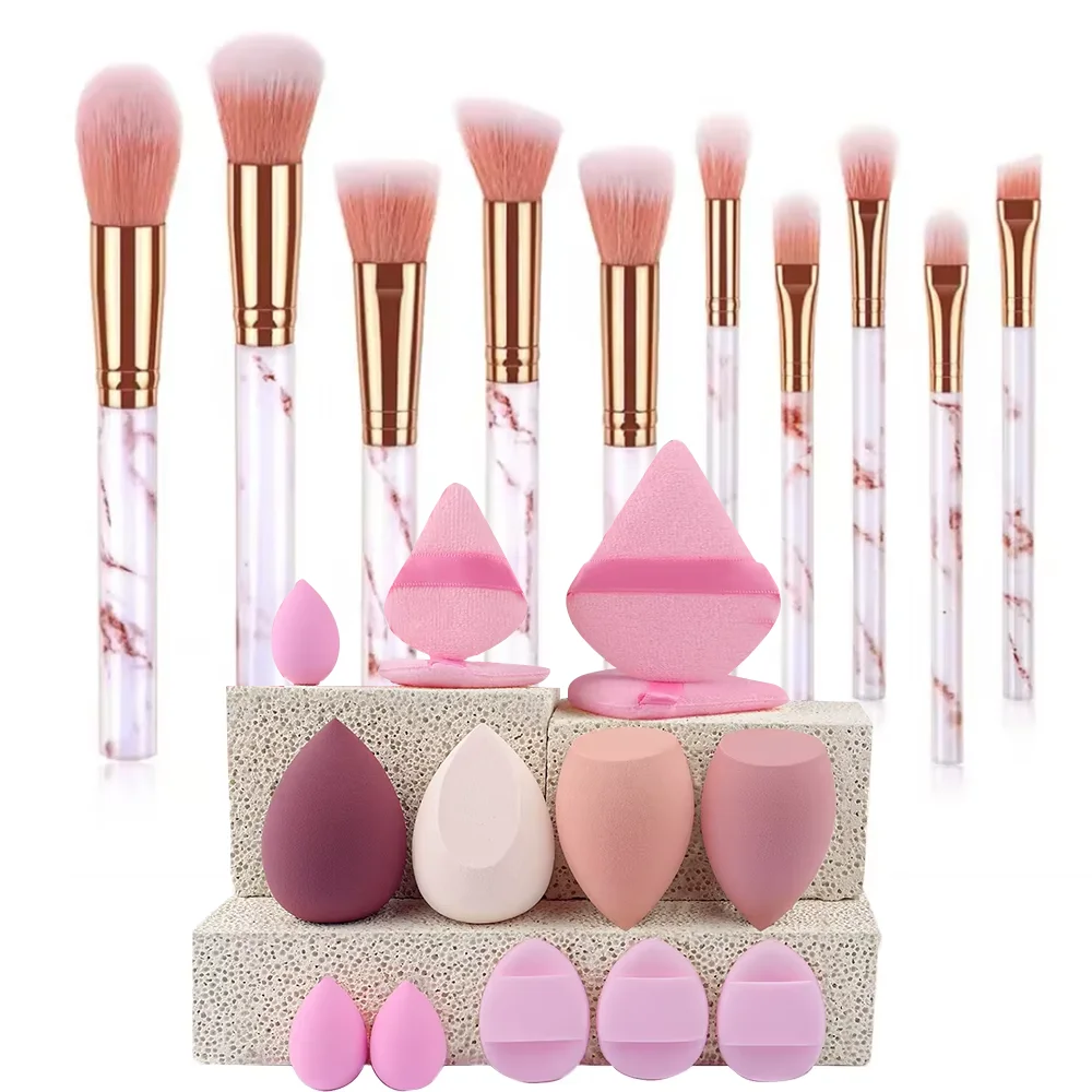 Mini Makeup Brush Set - 10 Piece Professional Beauty Tools Collection