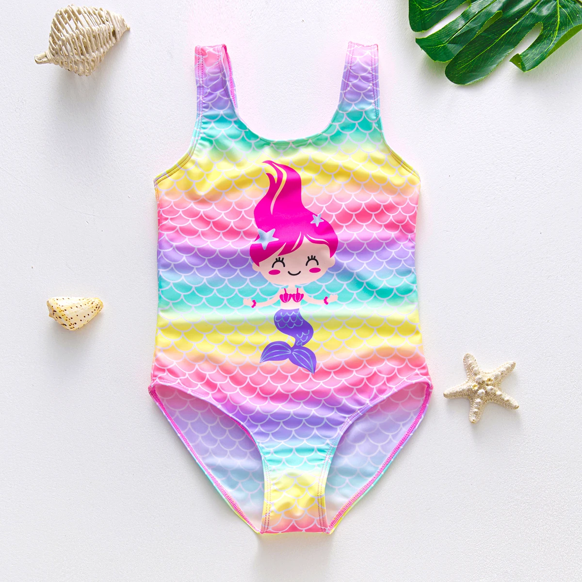One Piece Swimsuit Girls Summer