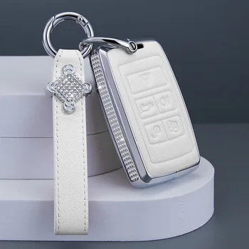 Diamond Leather Car Key Case Cover For Jaguar XF XJ XE S-Type F-Type X-Type F-Pace I-Pace E-Pace Android XFR XKR Auto Keychain 1