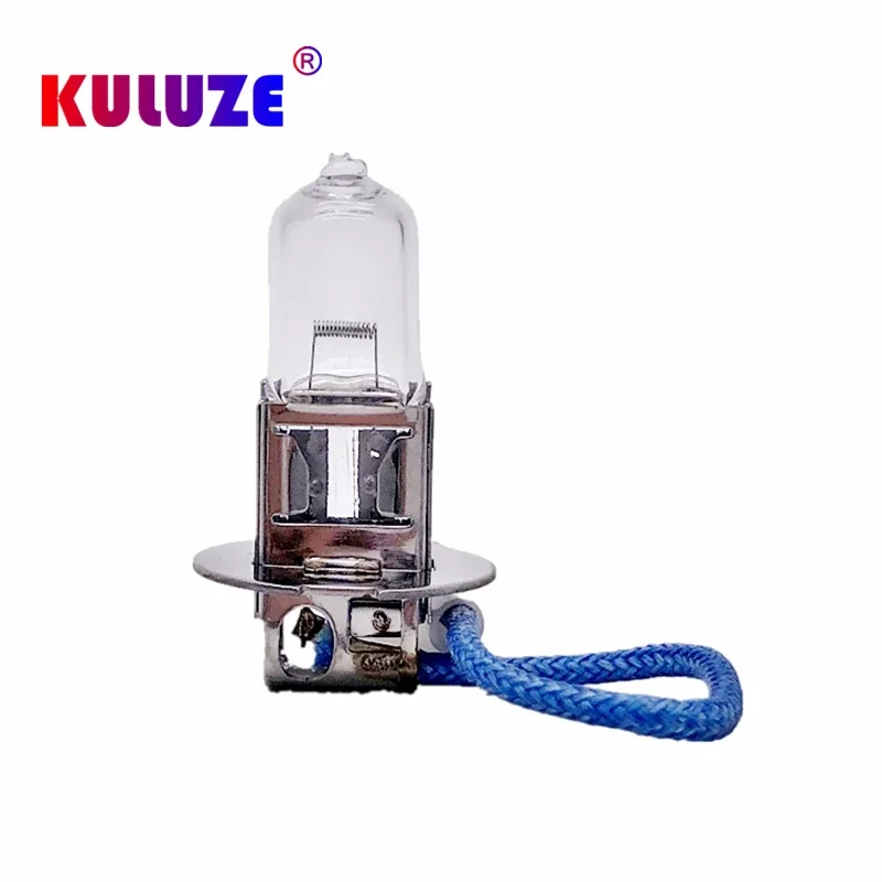 10pcs H3 흰색 투명 석영 유리 전조등 자동차 12V55W 할로겐 전구 안개 램프 3200K 도매