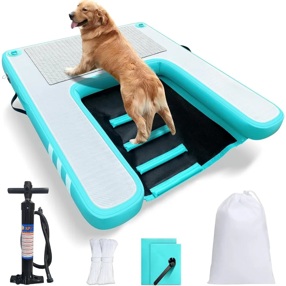 Large Inflatable Dog Water Ramp for Boats and Docks