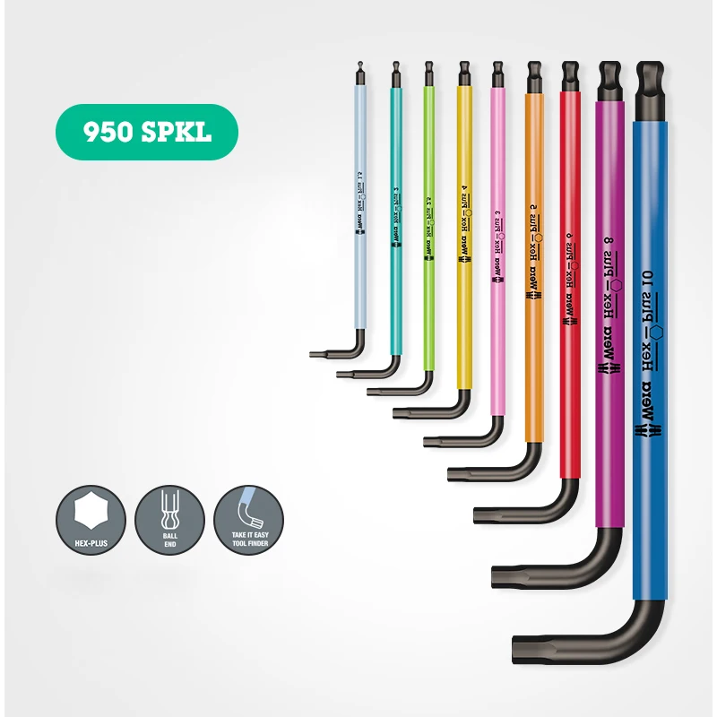 Wera - 3950 SPKL / 9 SM Angolo Set Di Chiavi Multicolour Sistema - Foto 10