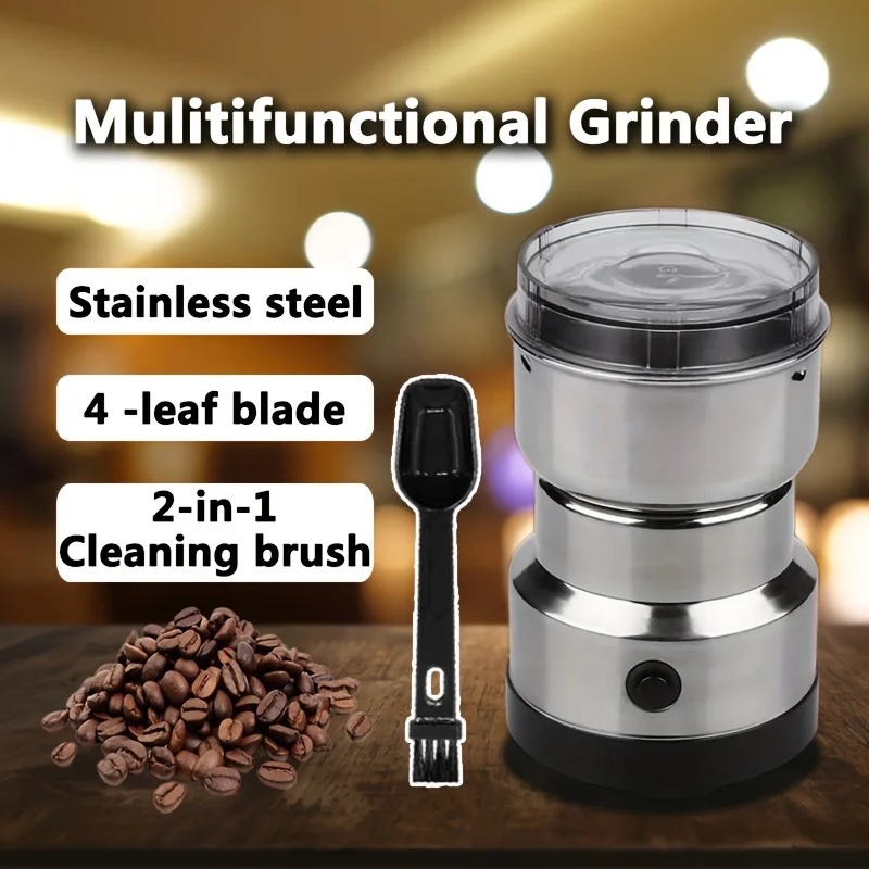

Stainless Steel Electric Coffee Bean Grinder,Food Processor, Food Mixer,Espresso Grinder Herb Grinder Coffee Grinder Used for 50