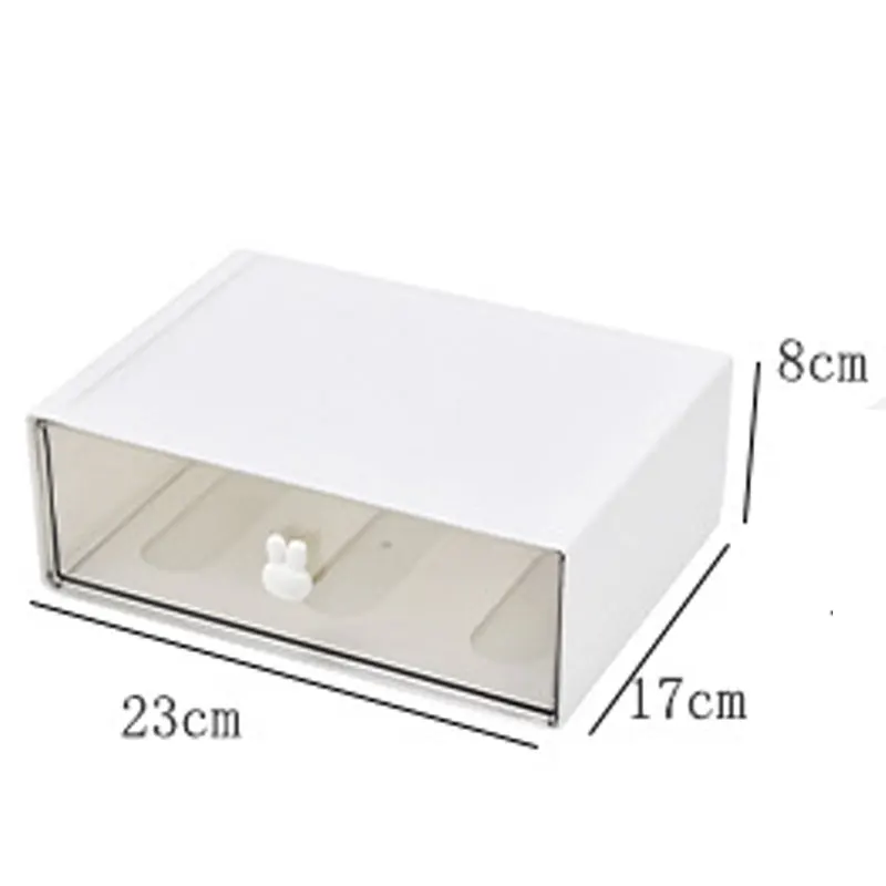 Transparent Desktop Stationery Storage Box Drawer Rack Organizer Desk Jewelry Cosmetic Stationery Storage Boxes Home Organizers