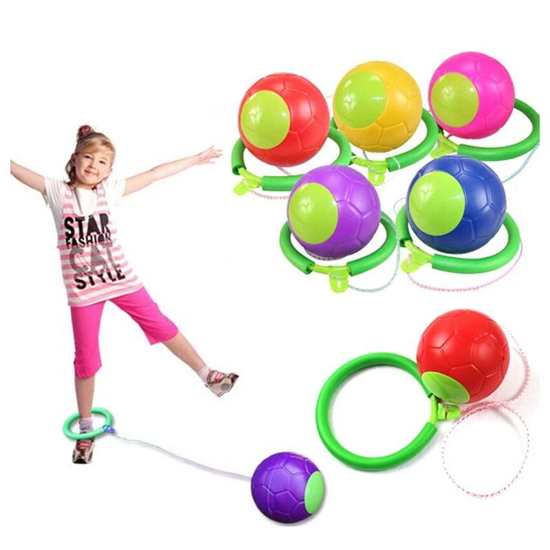 Outdoor Kids Skip Ball Fun Toy Ball Classical Skipping Toy Exercise Coordination and Balance Hop Jump Playground May Toy Ball