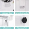 Compact Dryer, 120V Portable Clothes Laundry Dryer with Stainless Steel Inner Tub, Electric Dryer Machine for Small Space 5