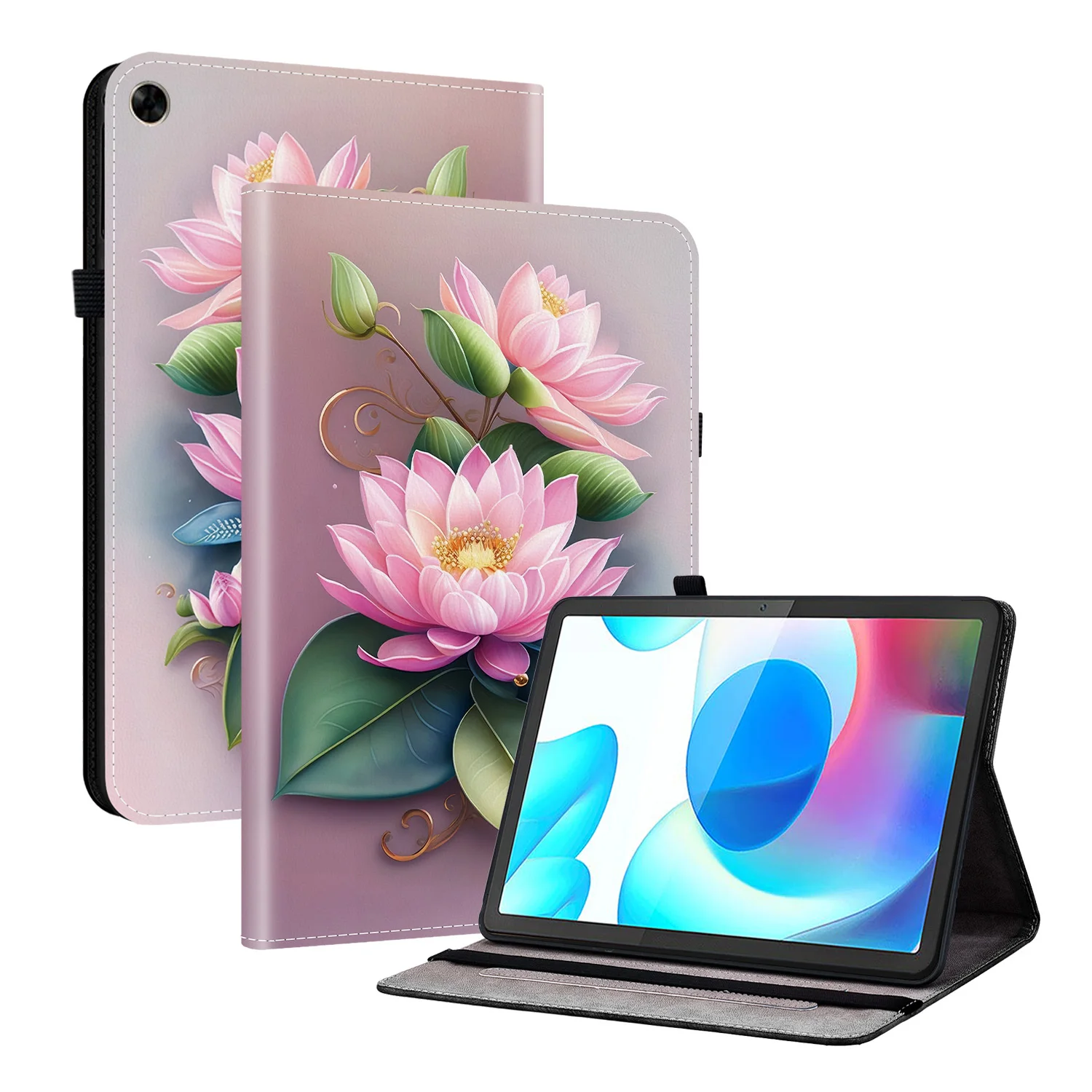 Premium Leather Flip Cover Tablet Case - Elegant and Durable Protection